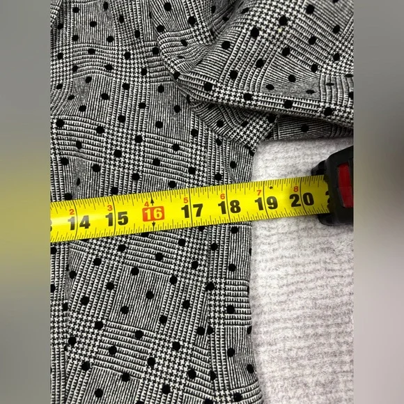Boden Wool Double Breasted Blazer Women’s Size 8 Gray Polka Dot Office Classy - Picture 4 of 14